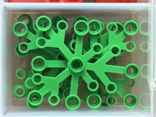 LEGO Parts - Bright Green Plant Leaves 6 x 5 - No 2417 - QTY 5