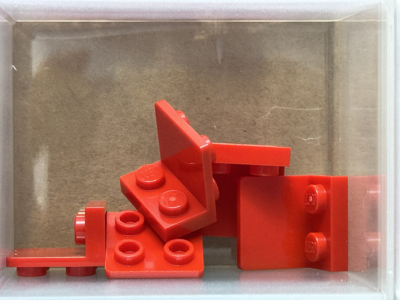 LEGO Parts - Red Bracket 1 x 2 - 2 x 2 Inverted - No 99207 - QTY 5