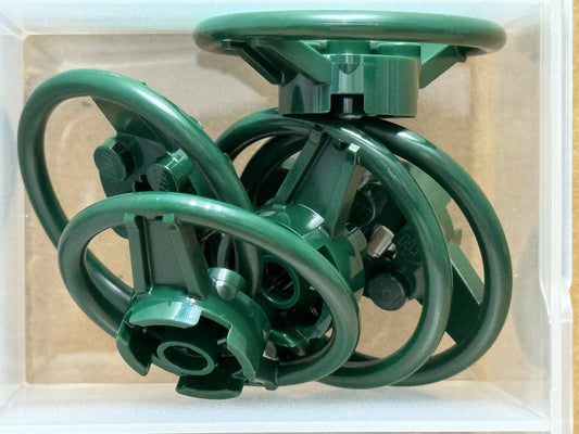 LEGO Parts - Dark Green Vehicle, Steering Wheel 2 x 2 - No 67811 - QTY 5