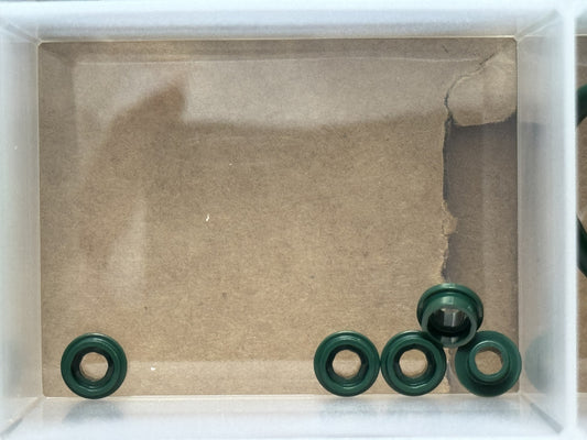 LEGO Parts - Dark Green Plate, Round 1 x 1 with Open Stud - No 85861 - QTY 5