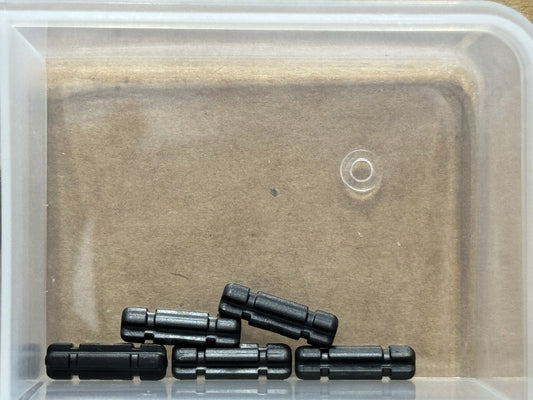 LEGO Parts - Black Technic, Axle 2L Notched - No 32062 - QTY 5