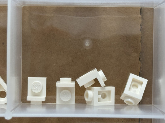 LEGO Parts - White Bracket 1 x 1 - 1 x 1 Inverted - No 36840 - QTY 5