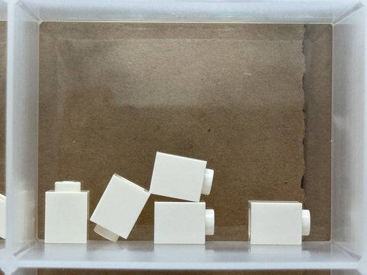 LEGO Parts - White Brick 1 x 1 - No 3005 - QTY 5