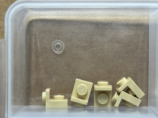 LEGO Parts - Tan Bracket 1 x 1 - 1 x 1 Inverted - No 36840 - QTY 5