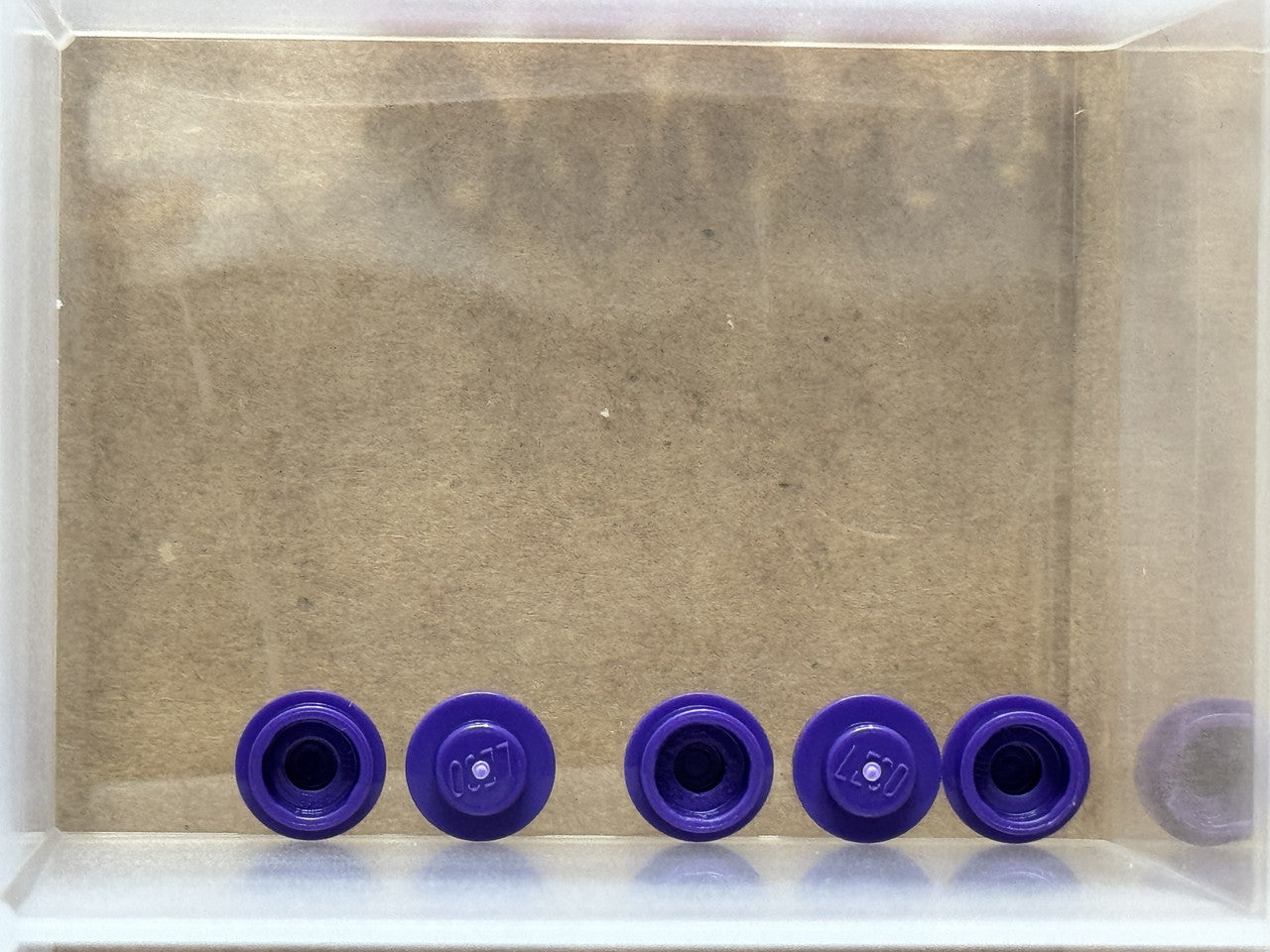 LEGO Parts - Dark Purple Plate, Round 1 x 1 - No 4073 - QTY 5