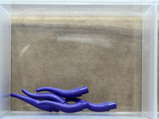 LEGO Parts - Dark Purple Cattle Horn, Long - No 13564 - QTY 5