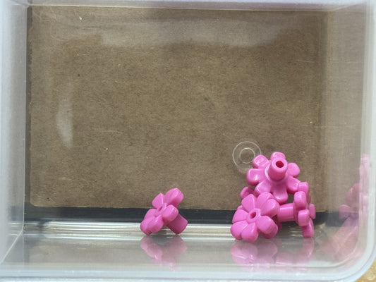 LEGO Parts - Dark Pink Plant Flower Bar and Small Pin Hole - No 32606 - QTY 5