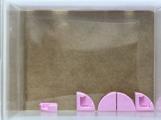 LEGO Parts - Bright Pink Tile, Round 1 x 1 Quarter - No 25269 - QTY 5