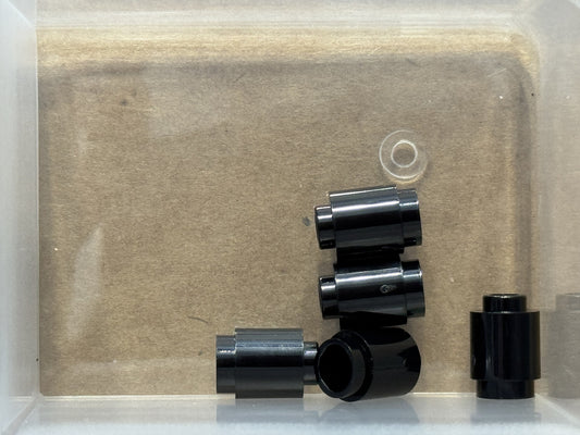 LEGO Parts - Black Brick, Round 1 x 1 - No 3062 - QTY 5