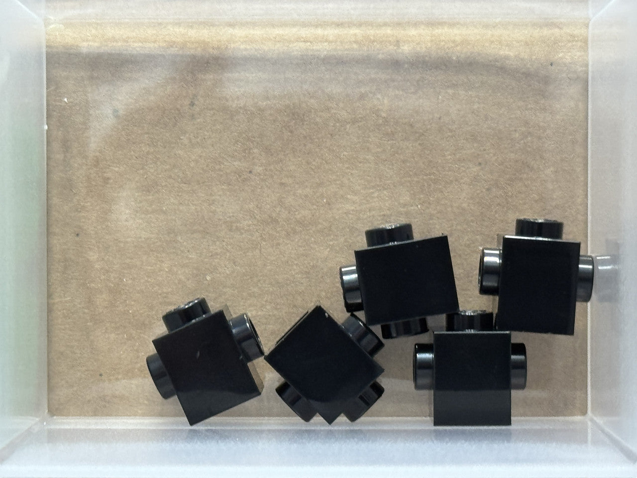 LEGO Parts - Black Brick 1 x 1 Studs on 2 Sides, Opposite - No 47905 - QTY 5