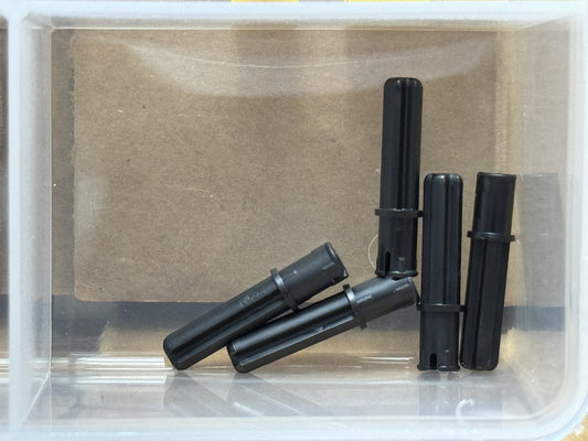LEGO Parts - Black Technic, Axle 2L with Pin - No 18651 - QTY 5