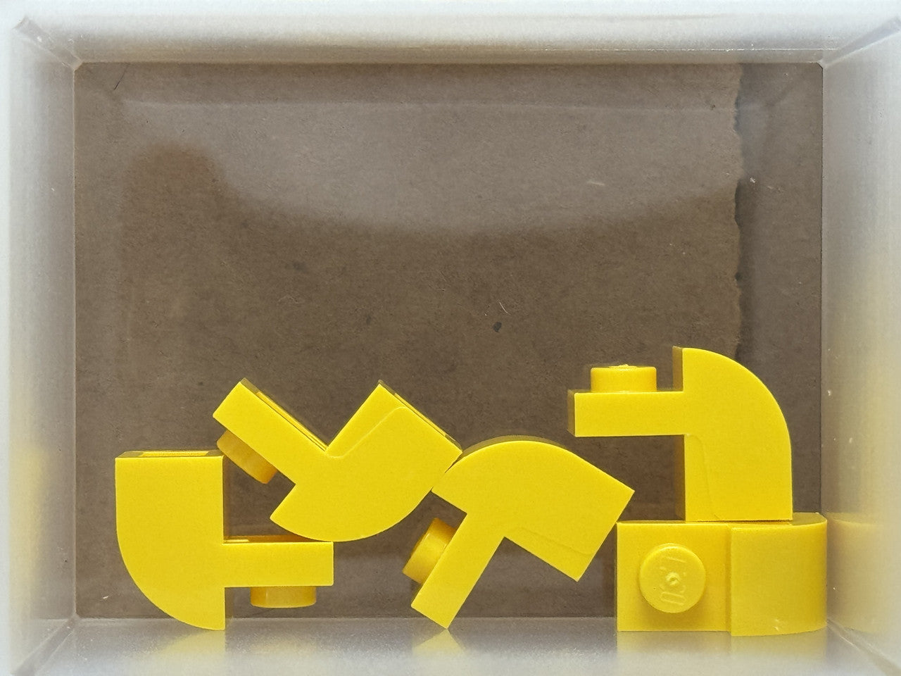 LEGO Parts - Yellow Slope, Curved 2 x 1 x 1 1/3 Recessed Stud - No 6091 - QTY 5