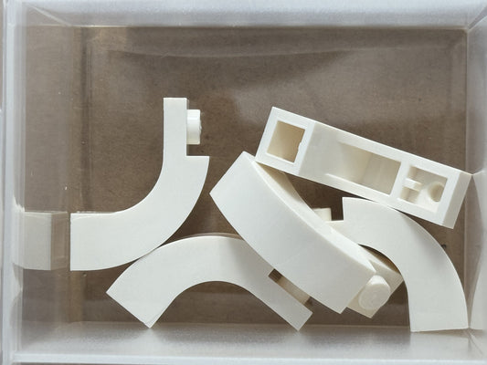 LEGO Parts - White Arch 1 x 3 x 2 Curved Top - No 6005 - QTY 5