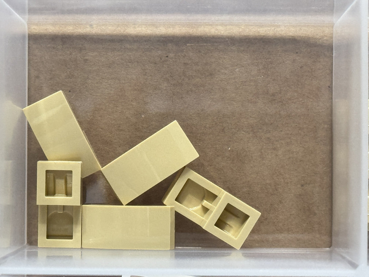 LEGO Parts - Tan Slope, Curved 2 x 1 x 2/3 - No 11477 - QTY 5