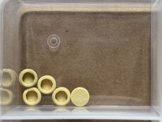 LEGO Parts - Tan Tile, Round 1 x 1 - No 98138 - QTY 5
