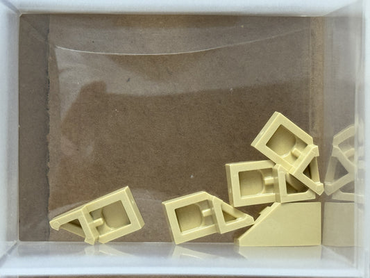 LEGO Parts - Tan Wedge 2 x 1 x 2/3 Right - No 29119 - QTY 5