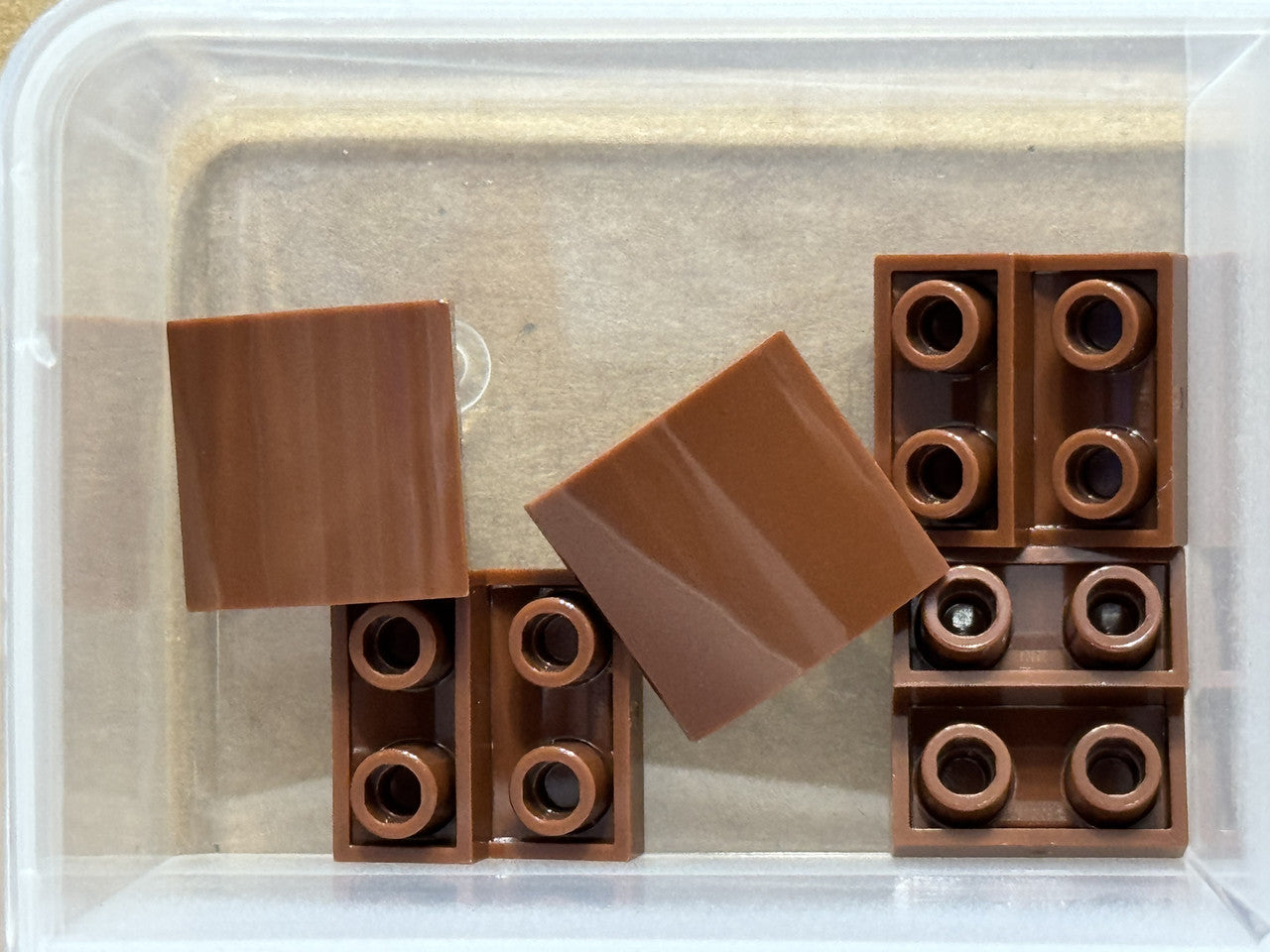 LEGO Parts - Reddish Brown Slope, Curved 2 x 2 x 2/3 Inverted - No 32803 - QTY 5