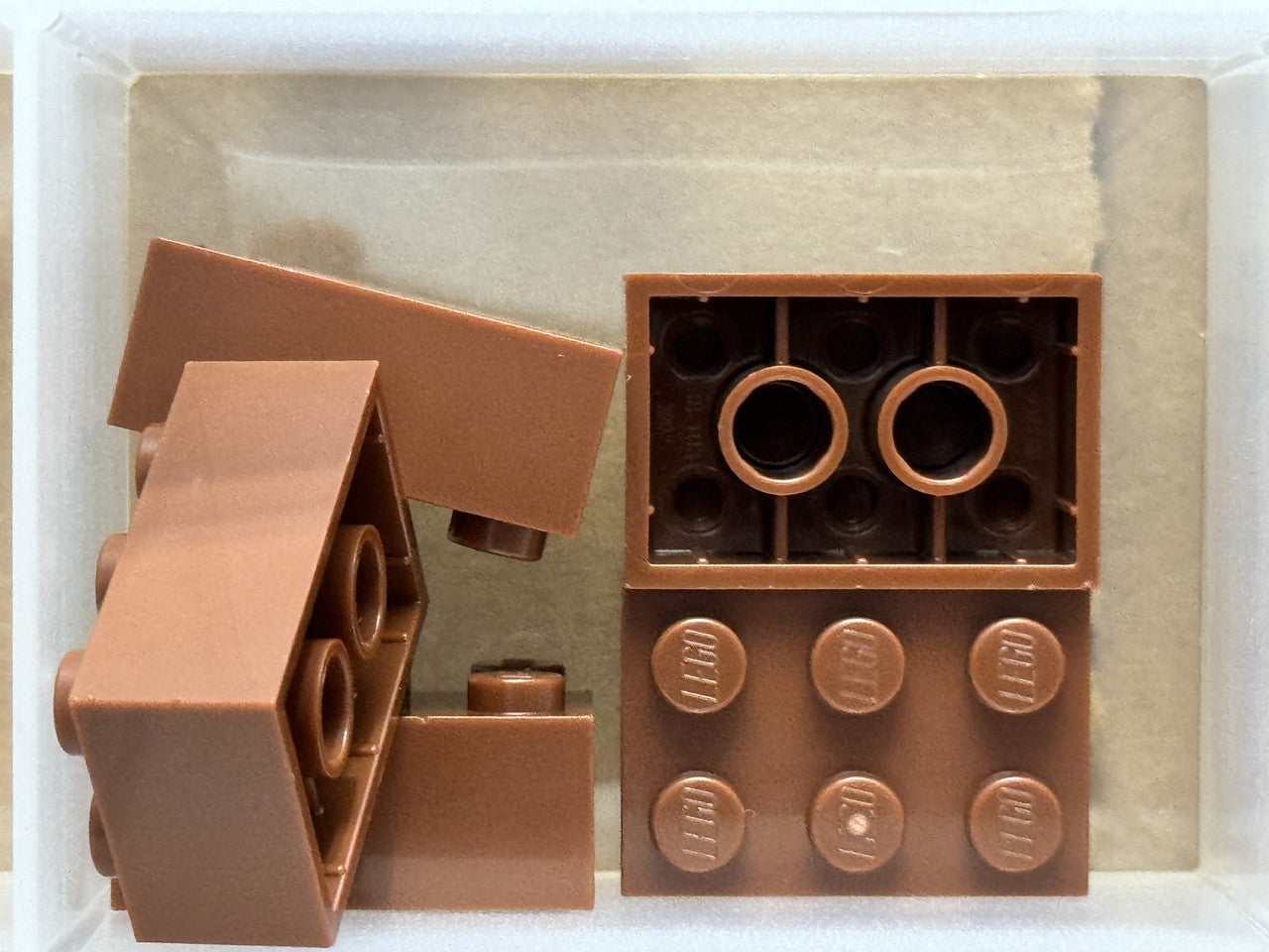 LEGO Parts - Reddish Brown Brick 2 x 3 - No 3002 - QTY 5