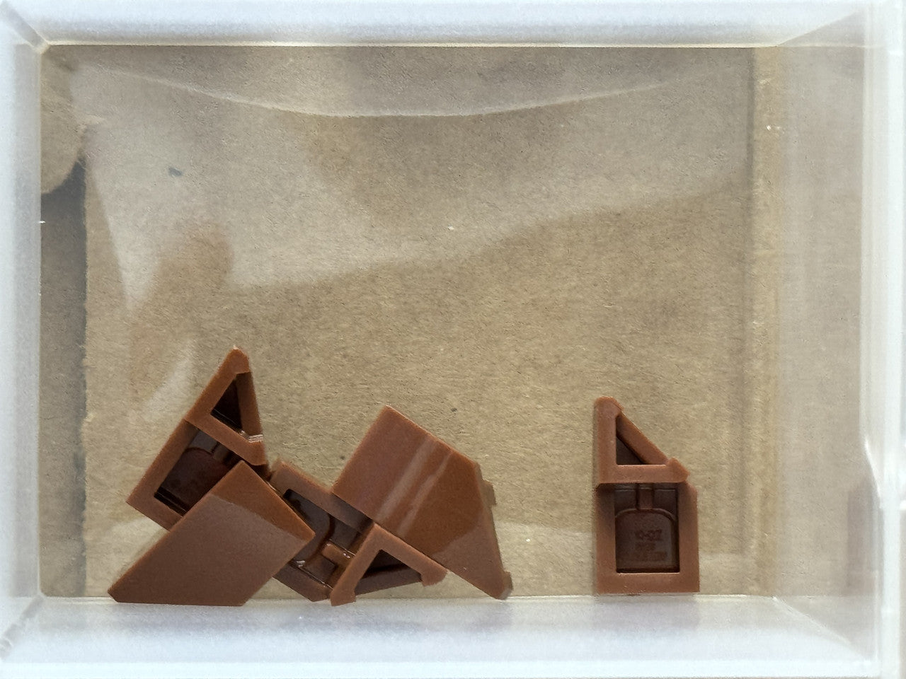 LEGO Parts - Reddish Brown Wedge 2 x 1 x 2/3 Left - No 29120 - QTY 5