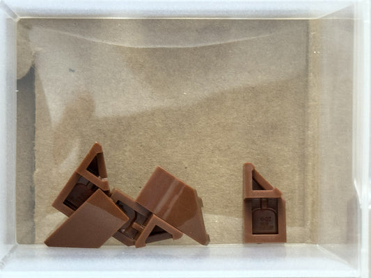 LEGO Parts - Reddish Brown Wedge 2 x 1 x 2/3 Left - No 29120 - QTY 5