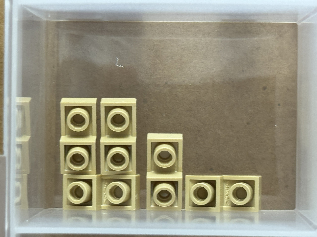 LEGO Parts - Tan Slope, Curved 2 x 1 x 2/3 Inverted - No 24201 - QTY 5
