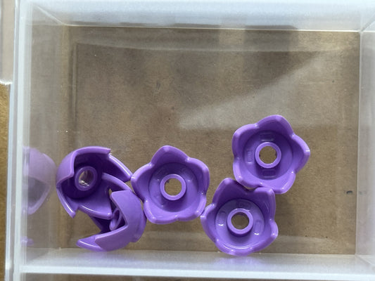 LEGO Parts - Medium Lavender Minifigure Crown Eggshell - No 39262 - QTY 5