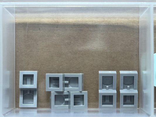 LEGO Parts - Light Bluish Gray Slope, Curved 2 x 1 x 2/3 - No 11477 - QTY 5