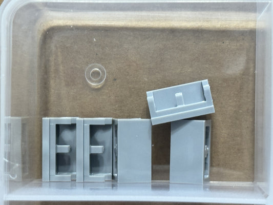 LEGO Parts - Light Bluish Gray Hinge Brick 1 x 2 Base - No 3937 - QTY 5