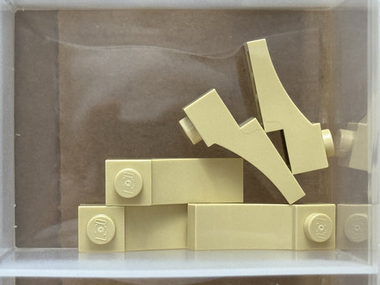 LEGO Parts - Tan Arch 1 x 3 Inverted - No 70681 - QTY 5