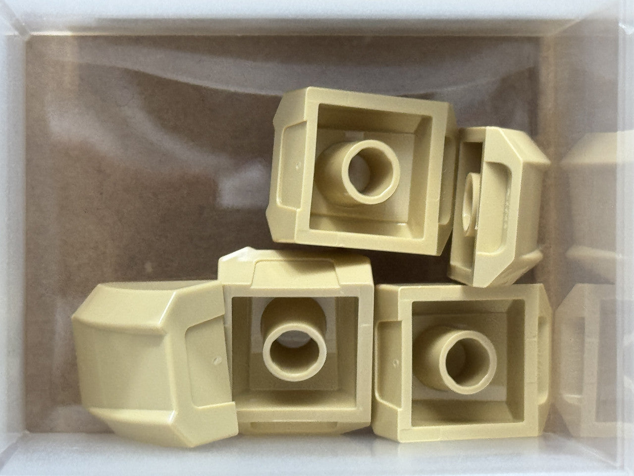 LEGO Parts - Tan Slope, Curved 2 x 2 Lip - No 30602 - QTY 5