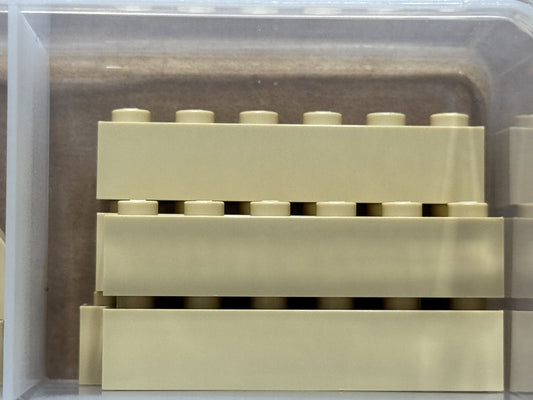 LEGO Parts - Tan Brick 1 x 6 - No 3009 - QTY 5