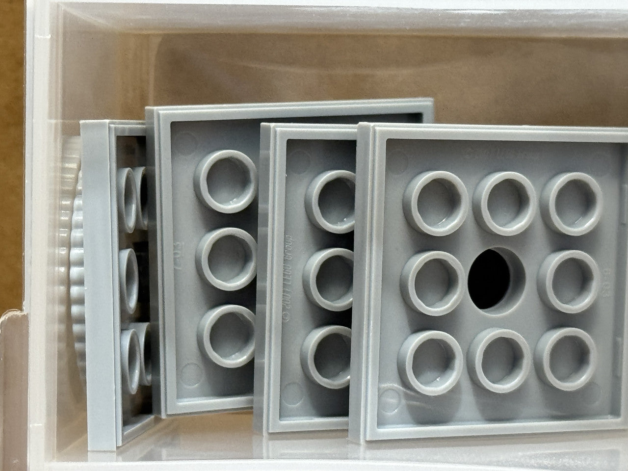 LEGO Parts - Light Bluish Gray Turntable 4 x 4 Square Locking - No 61485 - QTY 5