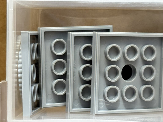 LEGO Parts - Light Bluish Gray Turntable 4 x 4 Square Locking - No 61485 - QTY 5