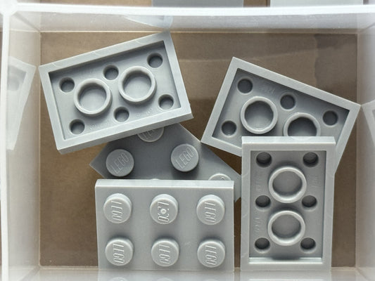 LEGO Parts - Light Bluish Gray Plate 2 x 3 - No 3021 - QTY 5