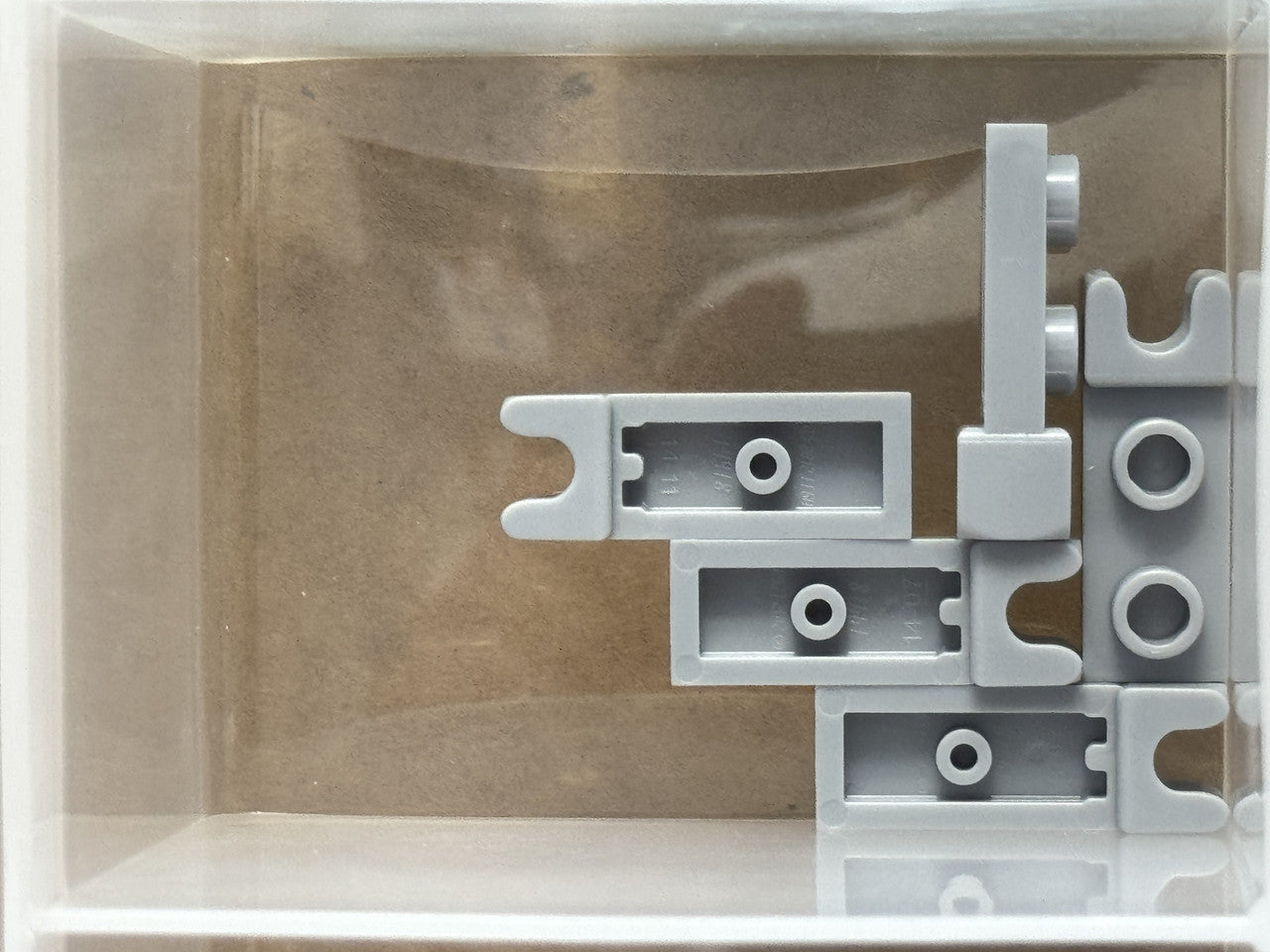 LEGO Parts - Light Bluish Gray Plate 1 x 2 Tow Socket End - No 14418 - QTY 5