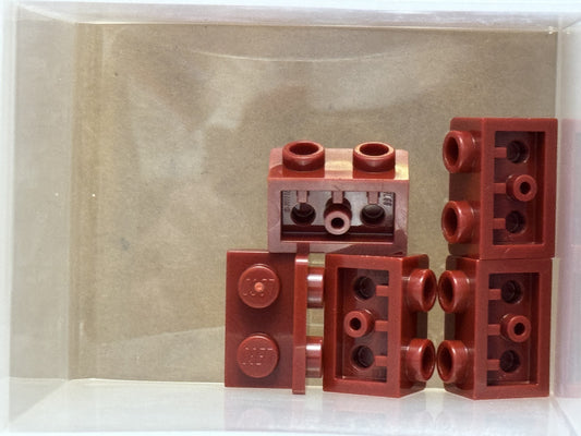 LEGO Parts - Dark Red Bracket 1 x 2 - 1 x 2 Inverted - No 99780 - QTY 5