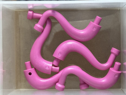 LEGO Parts - Dark Pink Elephant Tail / Trunk with Bar End - No 80497 - QTY 5