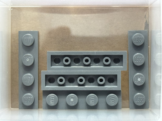 LEGO Parts - Dark Bluish Gray Plate 1 x 4 - No 3710 - QTY 5