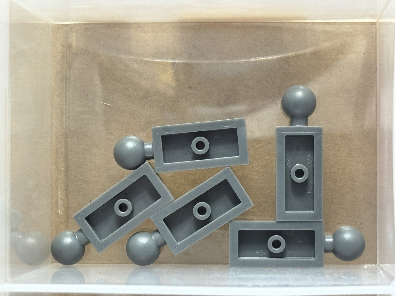 LEGO Parts - Dark Bluish Gray Plate 1 x 2 with Tow Ball End - No 22890 - QTY 5