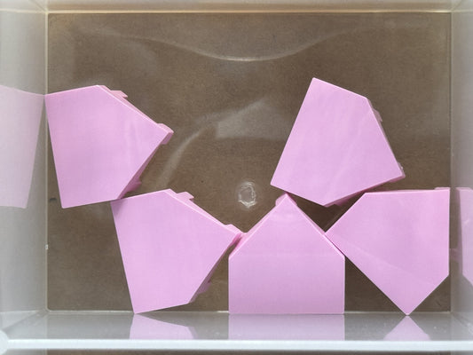 LEGO Parts - Bright Pink Wedge 2 x 2 x 2/3 Pointed - No 66956 - QTY 5