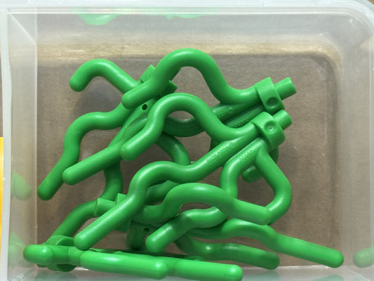 LEGO Parts - Bright Green Plant Sea Grass / Seaweed - No 30093 - QTY 5