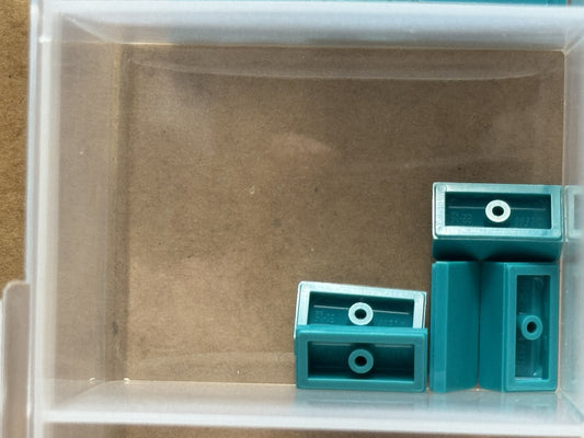LEGO Parts - Dark Turquoise Slope 30 1 x 2 x 2/3 - No 85984 - QTY 5