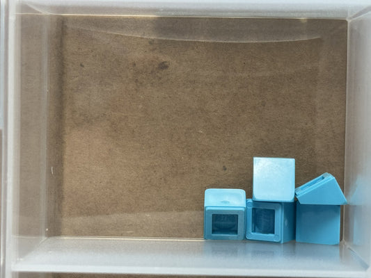 LEGO Parts - Medium Azure Slope 30 1 x 1 x 2/3 - No 54200 - QTY 5