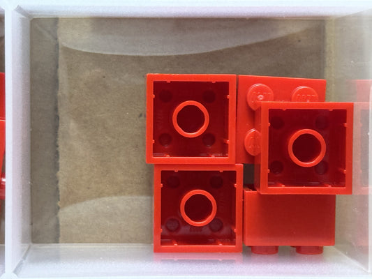LEGO Parts - Red Brick 2 x 2 - No 3003 - QTY 5