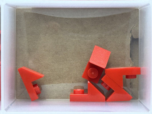 LEGO Parts - Red Slope 45 2 x 1 with 2/3 Cutout - No 92946 - QTY 5