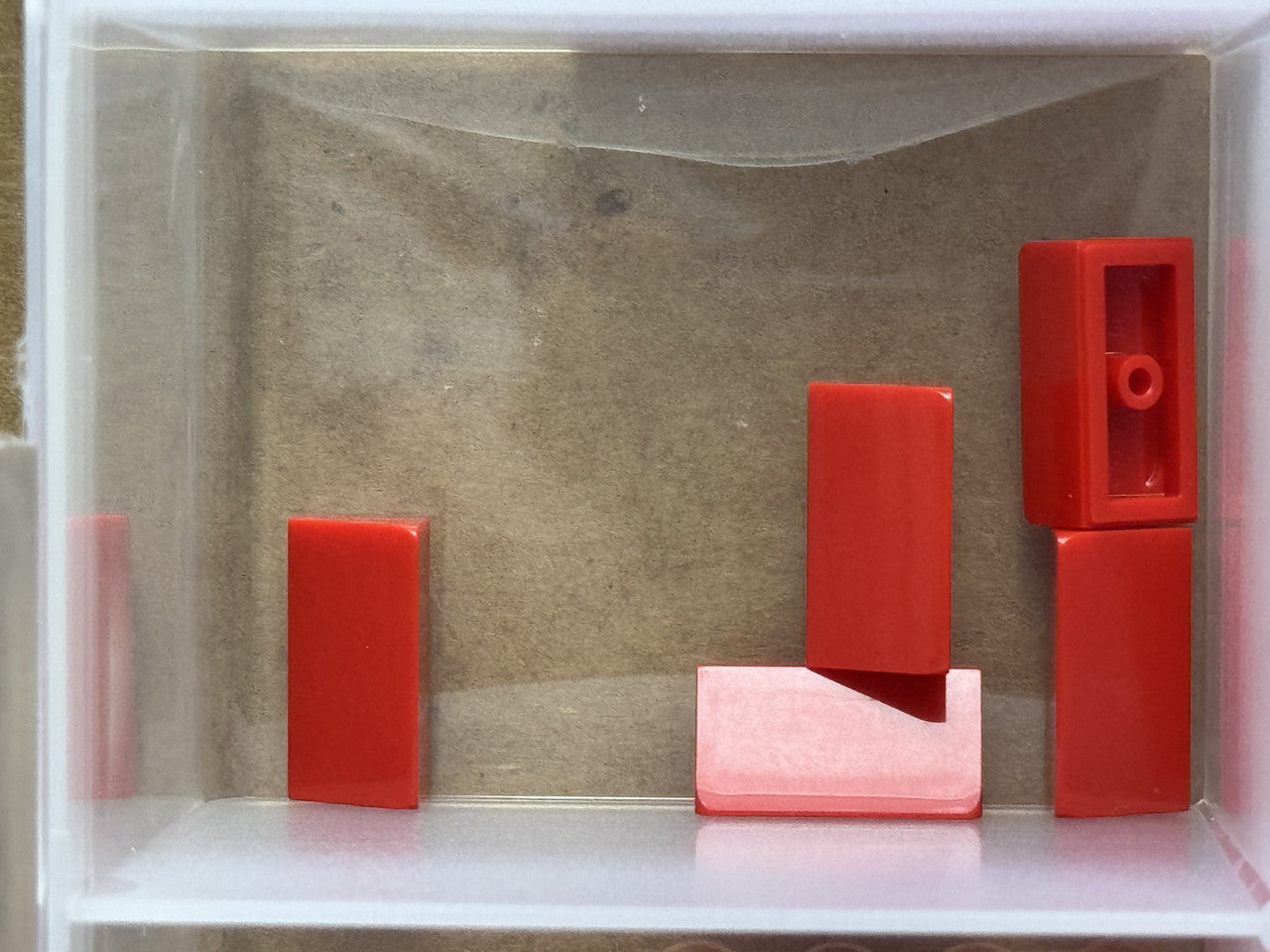 LEGO Parts - Red Slope 30 1 x 2 x 2/3 - No 85984 - QTY 5