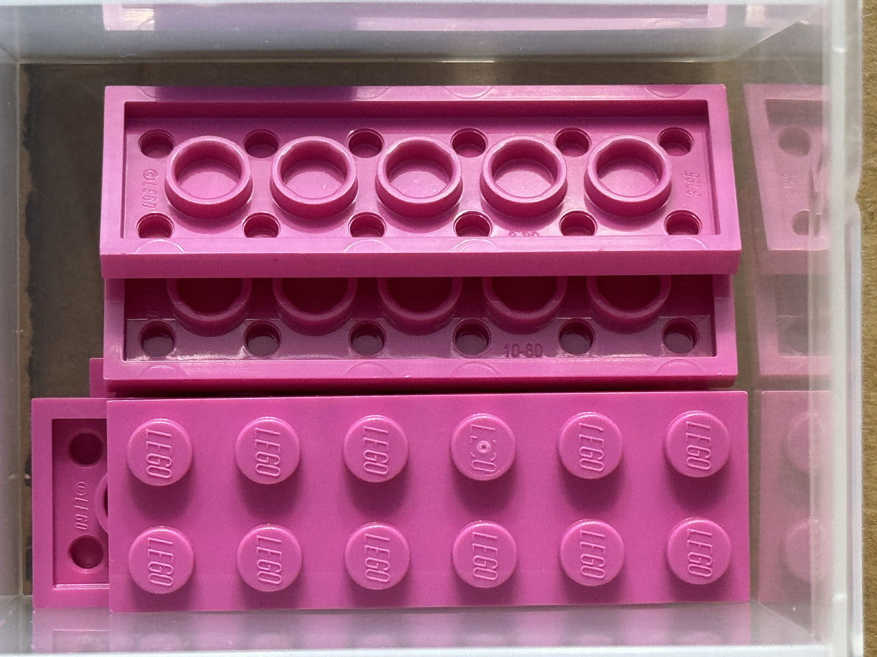 LEGO Parts - Dark Pink Plate 2 x 6 - No 3795 - QTY 5