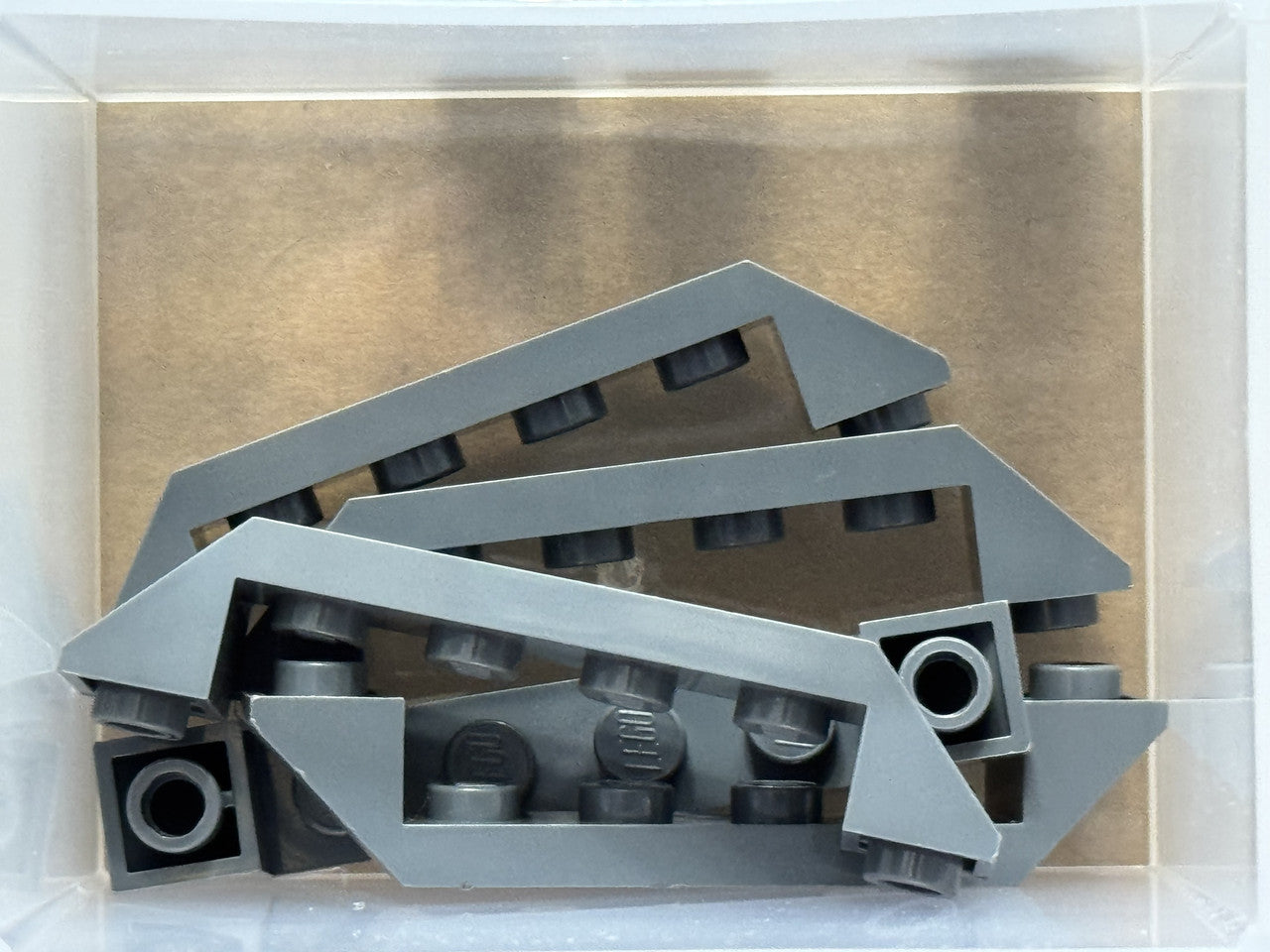LEGO Parts - Dark Bluish Gray Slope, Inverted 45 6 x 1 Double - No 52501 - QTY 5