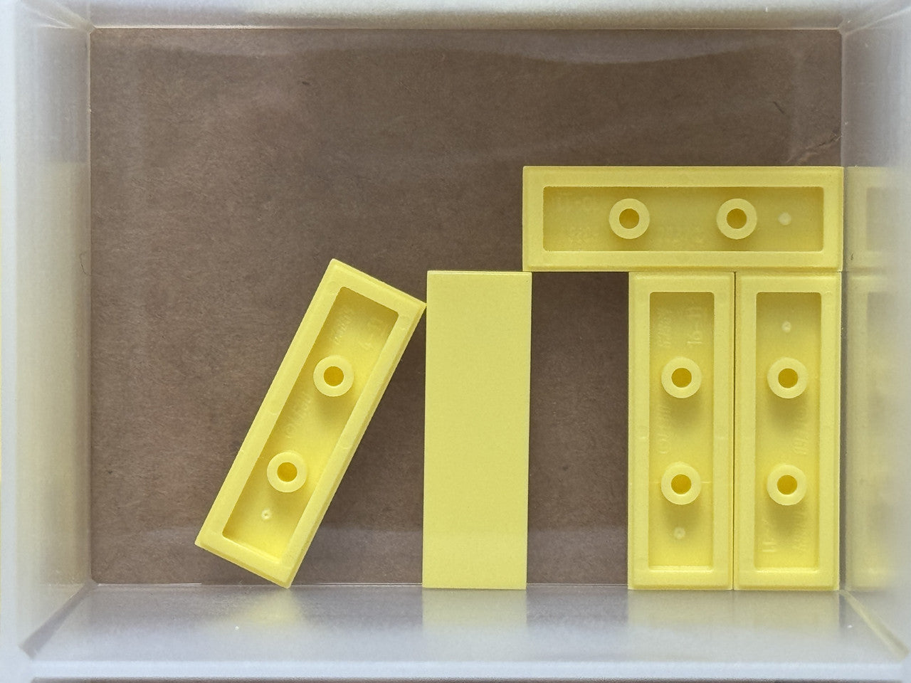 LEGO Parts - Bright Light Yellow Tile 1 x 3 - No 63864 - QTY 5
