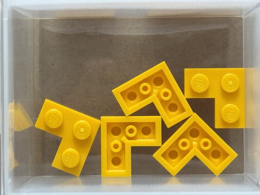 LEGO Parts - Bright Light Orange Plate 2 x 2 Corner - No 2420 - QTY 5